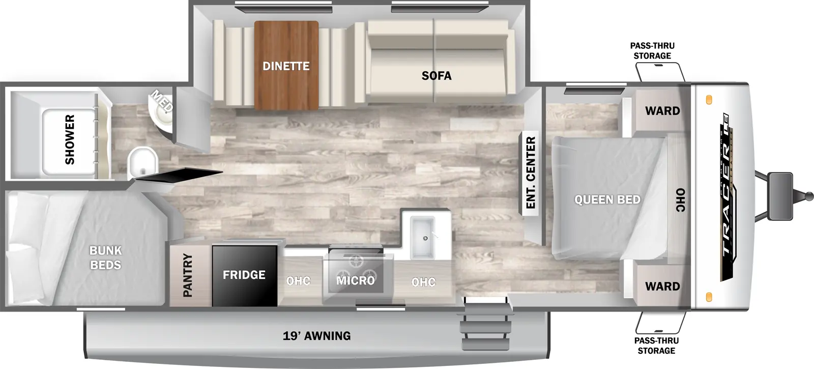 Tracer 270BHSLE Floorplan